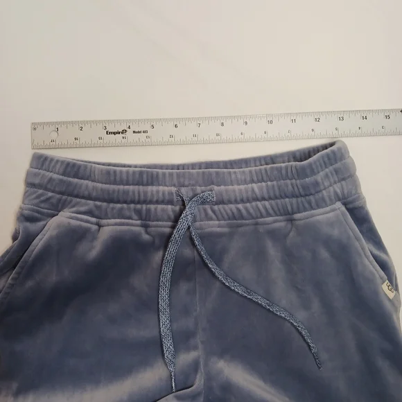 UGG Belden Velour Lounge SET Hoodie & Joggers Dusty Blue XS 2-Piece - Picture 11 of 16